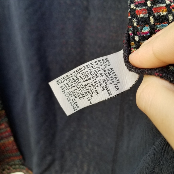 Tanjay open front long sleeve cardigan red/purple L - Picture 6 of 9